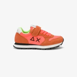 Discount Sneaker Tom in nylon e suede arancio fluo Bambino Scarpe|Bambino