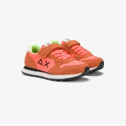 Discount Sneaker Tom in nylon e suede arancio fluo Bambino Scarpe|Bambino