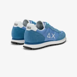 Discount Sneaker Tom in nylon e suede avio Uomo Scarpe|Uomo