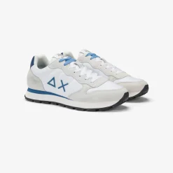 Outlet Sneaker Tom in nylon e suede bianco Uomo Scarpe|Uomo