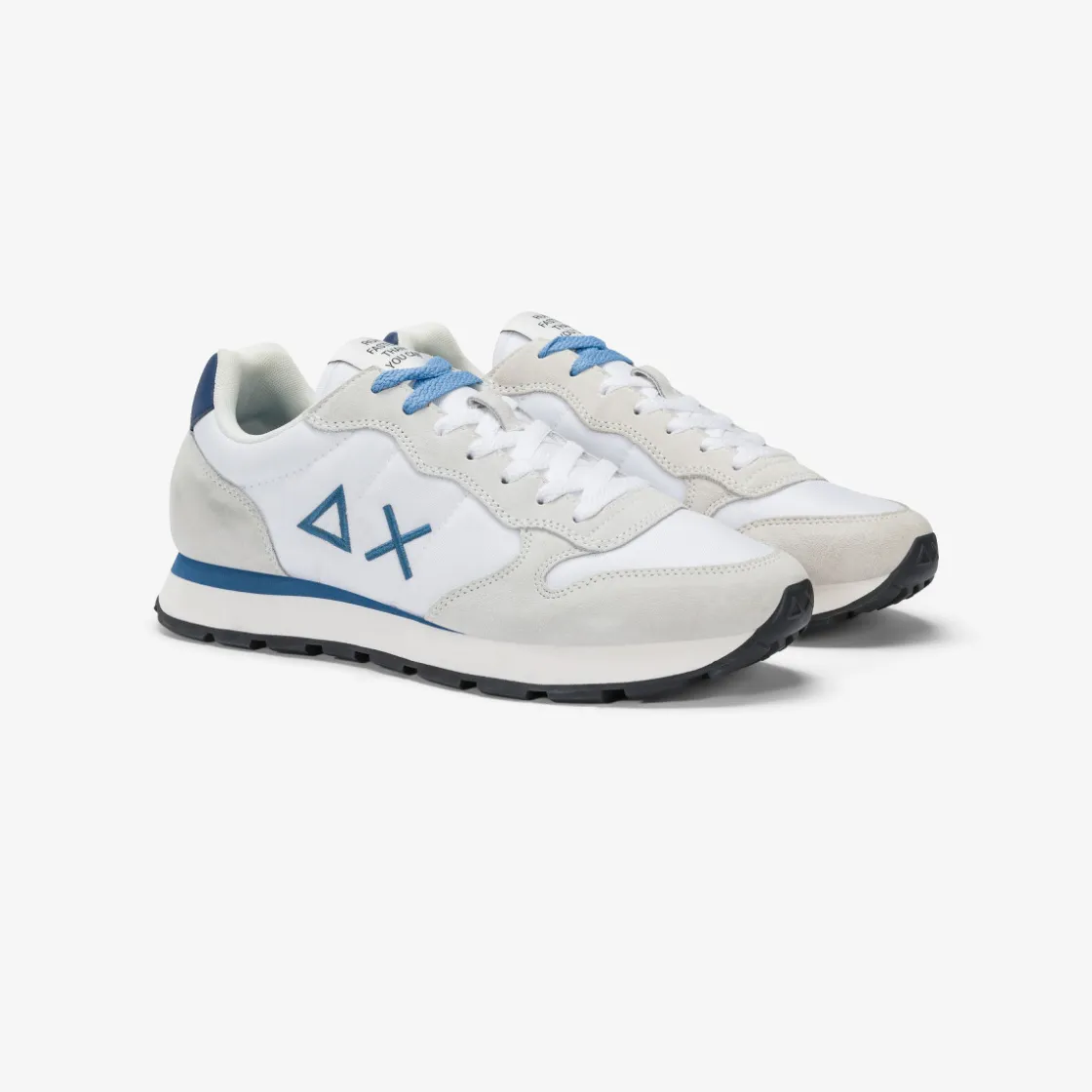 Outlet Sneaker Tom in nylon e suede bianco Uomo Scarpe|Uomo