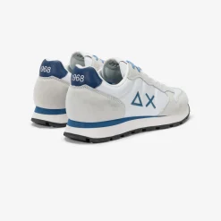 Outlet Sneaker Tom in nylon e suede bianco Uomo Scarpe|Uomo