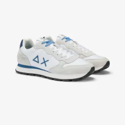 Clearance Sneaker Tom in nylon e suede blu royal Uomo Uomo