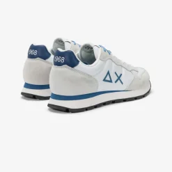 Clearance Sneaker Tom in nylon e suede blu royal Uomo Uomo