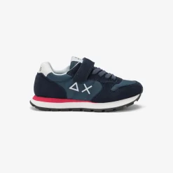 Clearance Sneaker Tom in nylon e suede blu navy Bambino Scarpe|Bambino