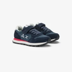 Clearance Sneaker Tom in nylon e suede blu navy Bambino Scarpe|Bambino