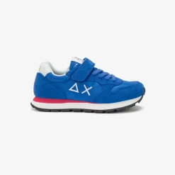 Hot Sneaker Tom in nylon e suede blu royal Bambino Scarpe|Bambino