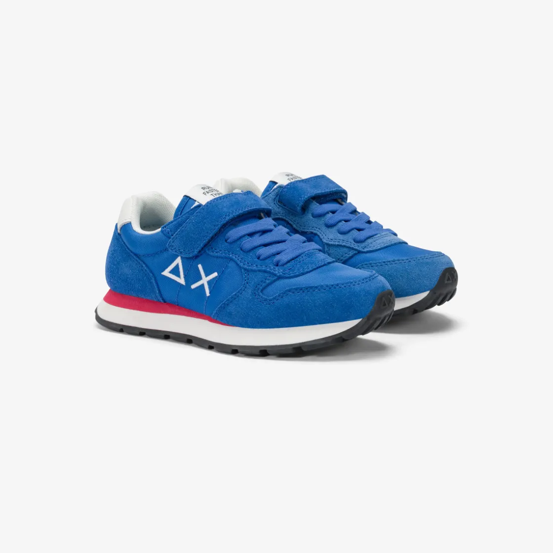 Hot Sneaker Tom in nylon e suede blu royal Bambino Scarpe|Bambino