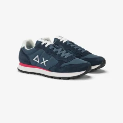 Online Sneaker Tom in nylon e suede blu navy Uomo Scarpe|Uomo