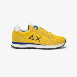 Online Sneaker Tom in nylon e suede giallo Uomo Scarpe|Uomo