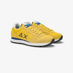 Online Sneaker Tom in nylon e suede giallo Uomo Scarpe|Uomo