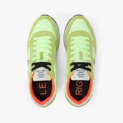 Outlet Sneaker Tom in nylon e suede giallo fluo Uomo Scarpe|Uomo