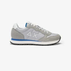 Fashion Sneaker Tom in nylon e suede grigio chiaro Uomo Scarpe|Uomo