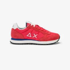 Sale Sneaker Tom in nylon e suede rosso Uomo Scarpe|Uomo