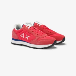 Sale Sneaker Tom in nylon e suede rosso Uomo Scarpe|Uomo