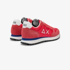 Sale Sneaker Tom in nylon e suede rosso Uomo Scarpe|Uomo