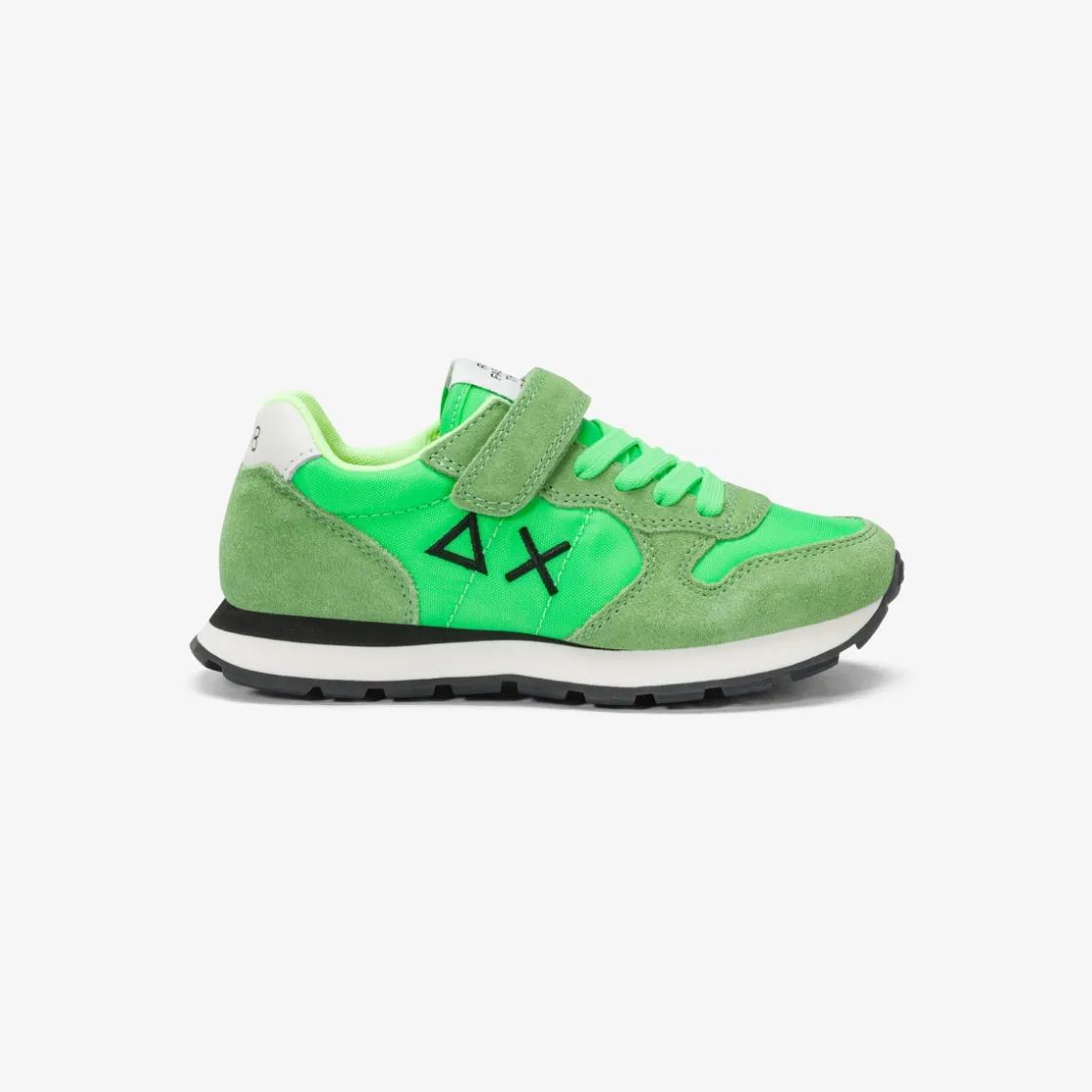 Clearance Sneaker Tom in nylon e suede verde fluo Bambino Scarpe|Bambino