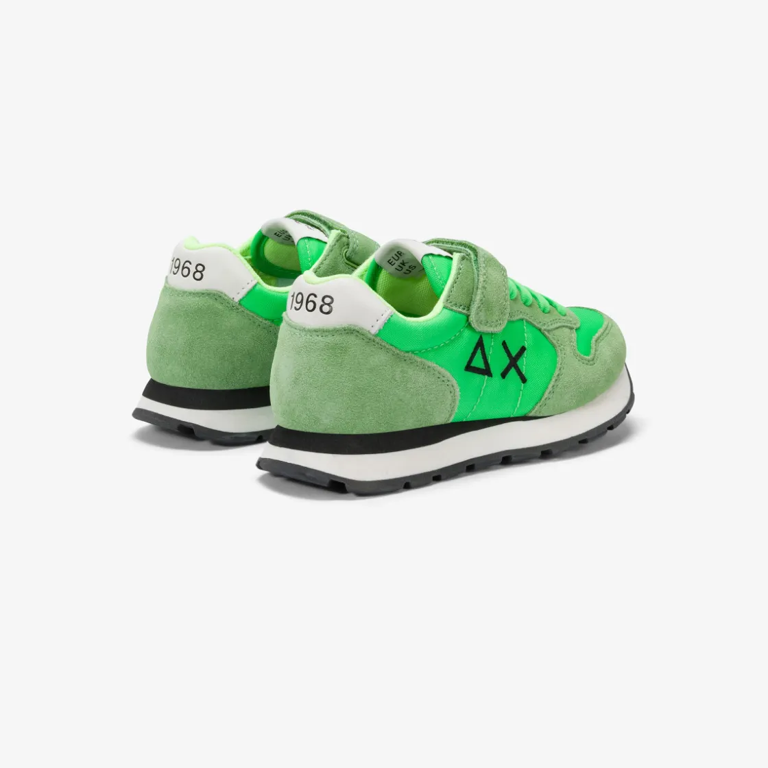 Clearance Sneaker Tom in nylon e suede verde fluo Bambino Scarpe|Bambino