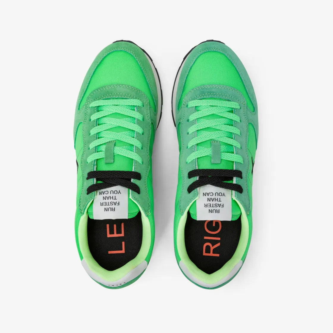 Discount Sneaker Tom in nylon e suede verde fluo Uomo Scarpe|Uomo