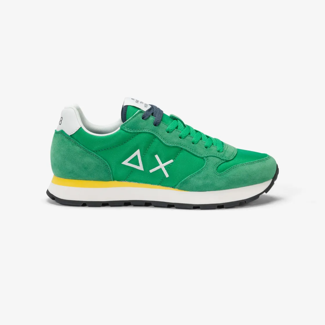 Outlet Sneaker Tom in nylon e suede verde prato Uomo Scarpe|Uomo
