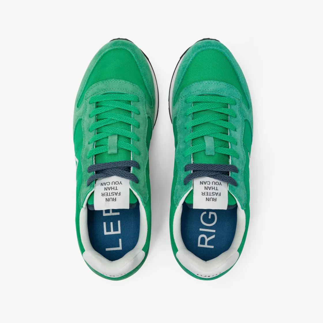 Outlet Sneaker Tom in nylon e suede verde prato Uomo Scarpe|Uomo