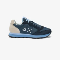 Online Sneaker Tom Multicolor in nylone e suede blu navy Uomo Scarpe|Uomo