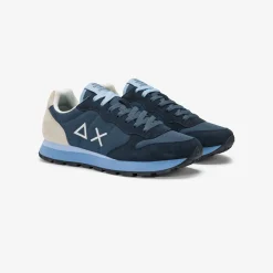 Online Sneaker Tom Multicolor in nylone e suede blu navy Uomo Scarpe|Uomo