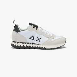 Discount Sneaker Tom Snake in nylon e suede bianco Uomo Scarpe|Uomo