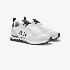 Discount Sneaker Tom Snake in nylon e suede bianco Uomo Scarpe|Uomo