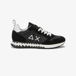 Outlet Sneaker Tom Snake in nylon e suede nero Uomo Scarpe|Uomo