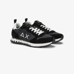 Outlet Sneaker Tom Snake in nylon e suede nero Uomo Scarpe|Uomo
