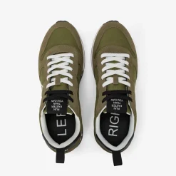 Outlet Sneaker Tom Snake in nylon e suede verde militare Uomo Scarpe|Uomo
