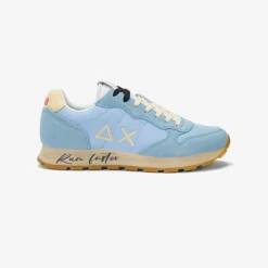 Clearance Sneaker Tom Vintage in nylon e suede azzurro Uomo Scarpe|Uomo