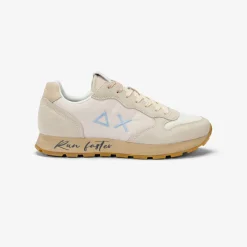 Fashion Sneaker Tom Vintage in nylon e suede bianco panna Uomo Scarpe|Uomo