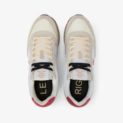 Sale Sneaker Tom Vintage in nylon e suede bianco panna e rosso Uomo Scarpe|Uomo