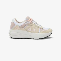 Sale Sneaker Venus in suede e mesh bianco panna Donna Scarpe|Donna