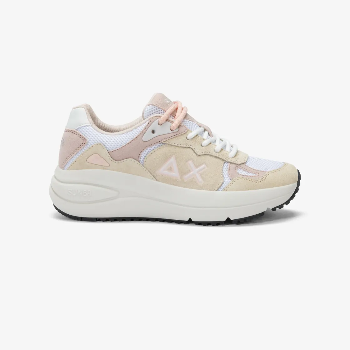 Sale Sneaker Venus in suede e mesh bianco panna Donna Scarpe|Donna