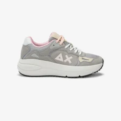 Fashion Sneaker Venus in suede e mesh grigio chiaro Donna Scarpe|Donna