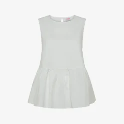 Online Top in cotone bianco panna Donna T-Shirts