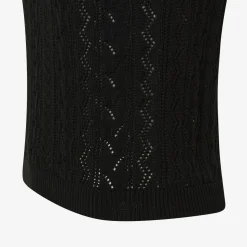 Discount Top in maglia di cotone nero Donna Maglie