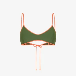Sale Top mare in nylon verde scuro Donna Costumi Donna