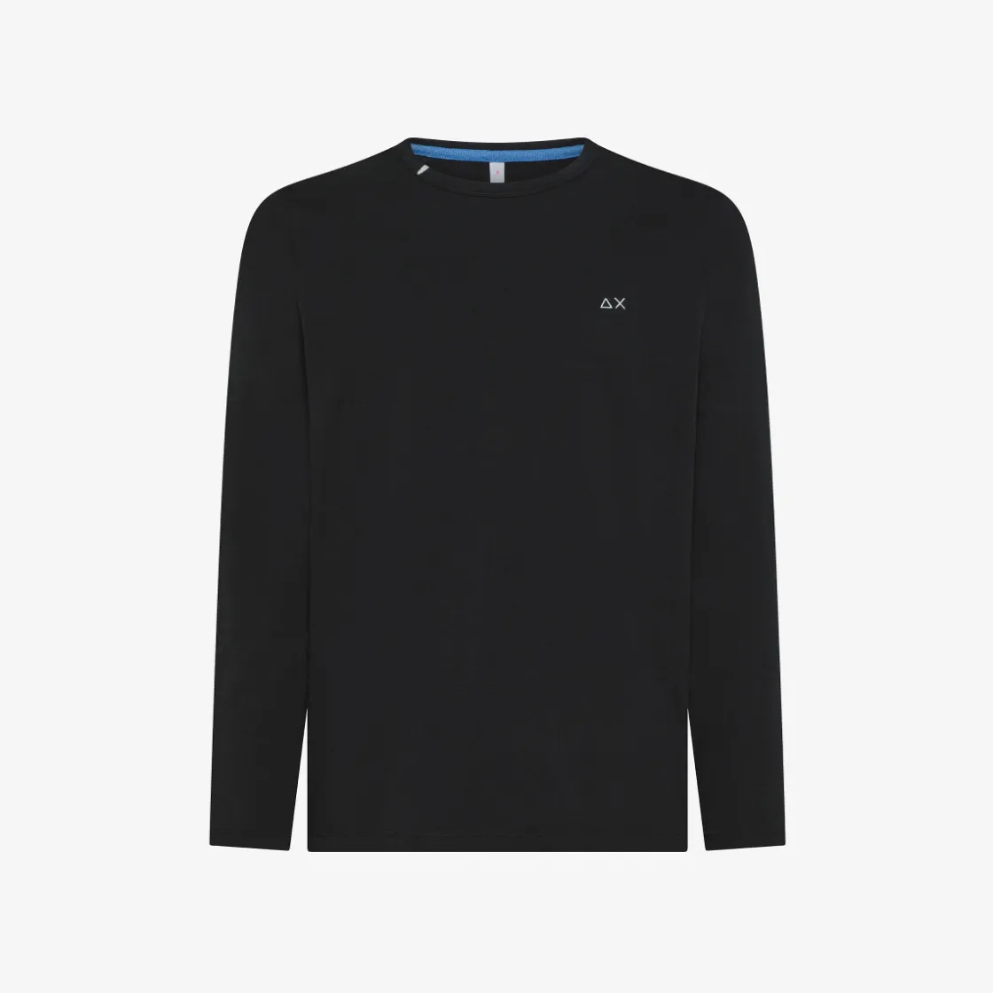 Sale T-shirt a maniche lunghe in cotone nero Uomo T-Shirts