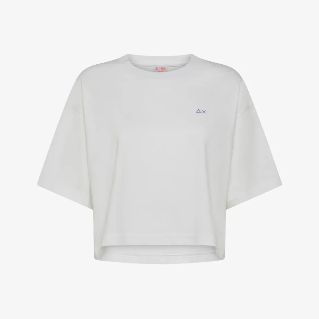 Sale T-shirt cropped in jersey di cotone nero Donna T-Shirts