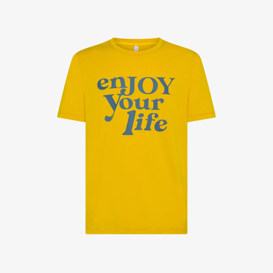Fashion T-shirt gialla con stampa lettering Uomo T-Shirts