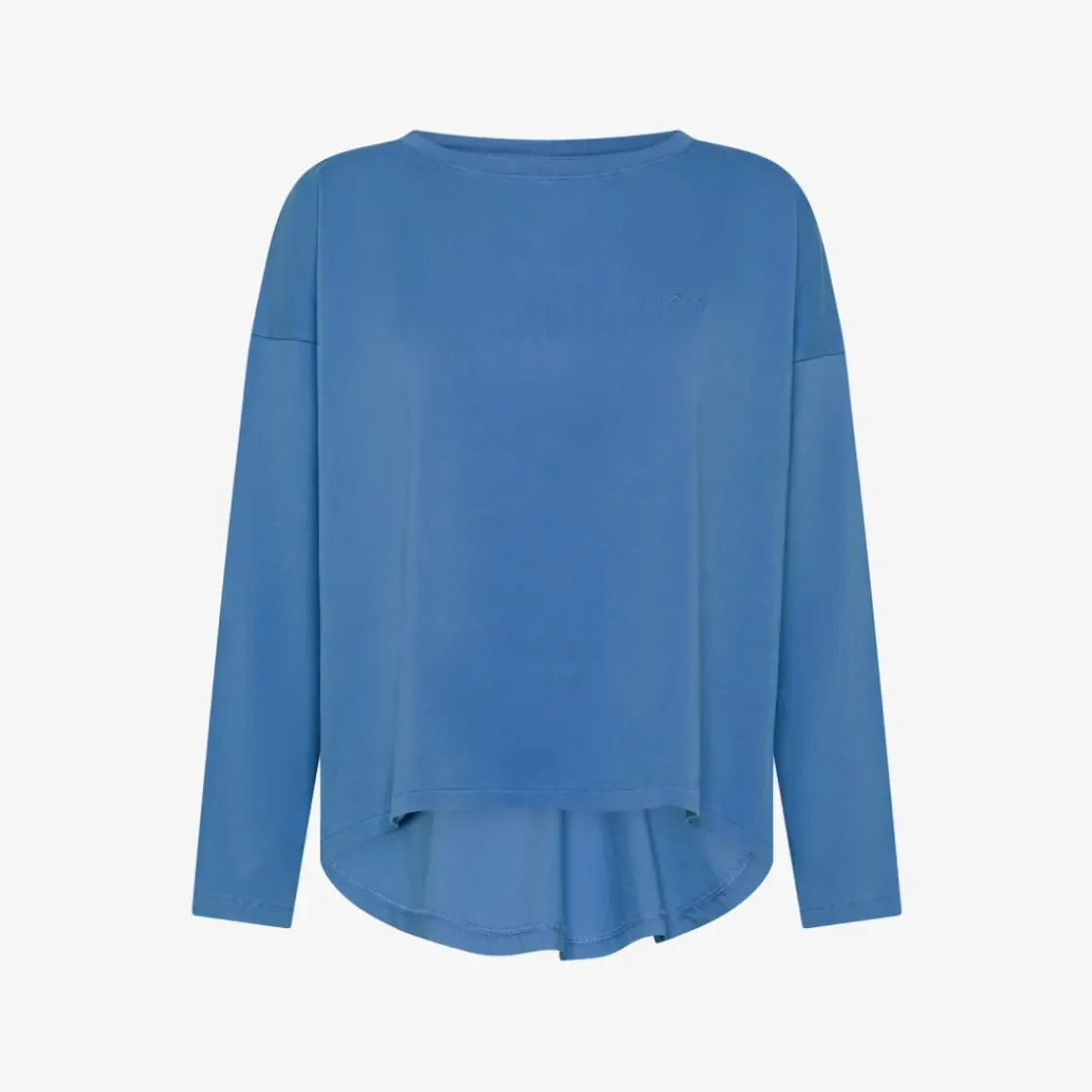 Outlet T-shirt in cotone avio Donna T-Shirts