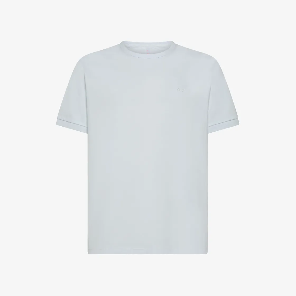 Fashion T-shirt in cotone bianco con logo ricamato Uomo T-Shirts