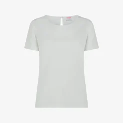 New T-shirt in cotone bianco panna Donna T-Shirts