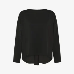 Fashion T-shirt in cotone nero Donna T-Shirts