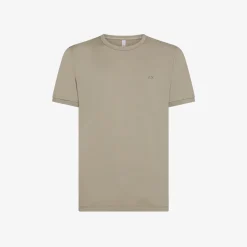 Clearance T-shirt in cotone stone con logo ricamato Uomo T-Shirts