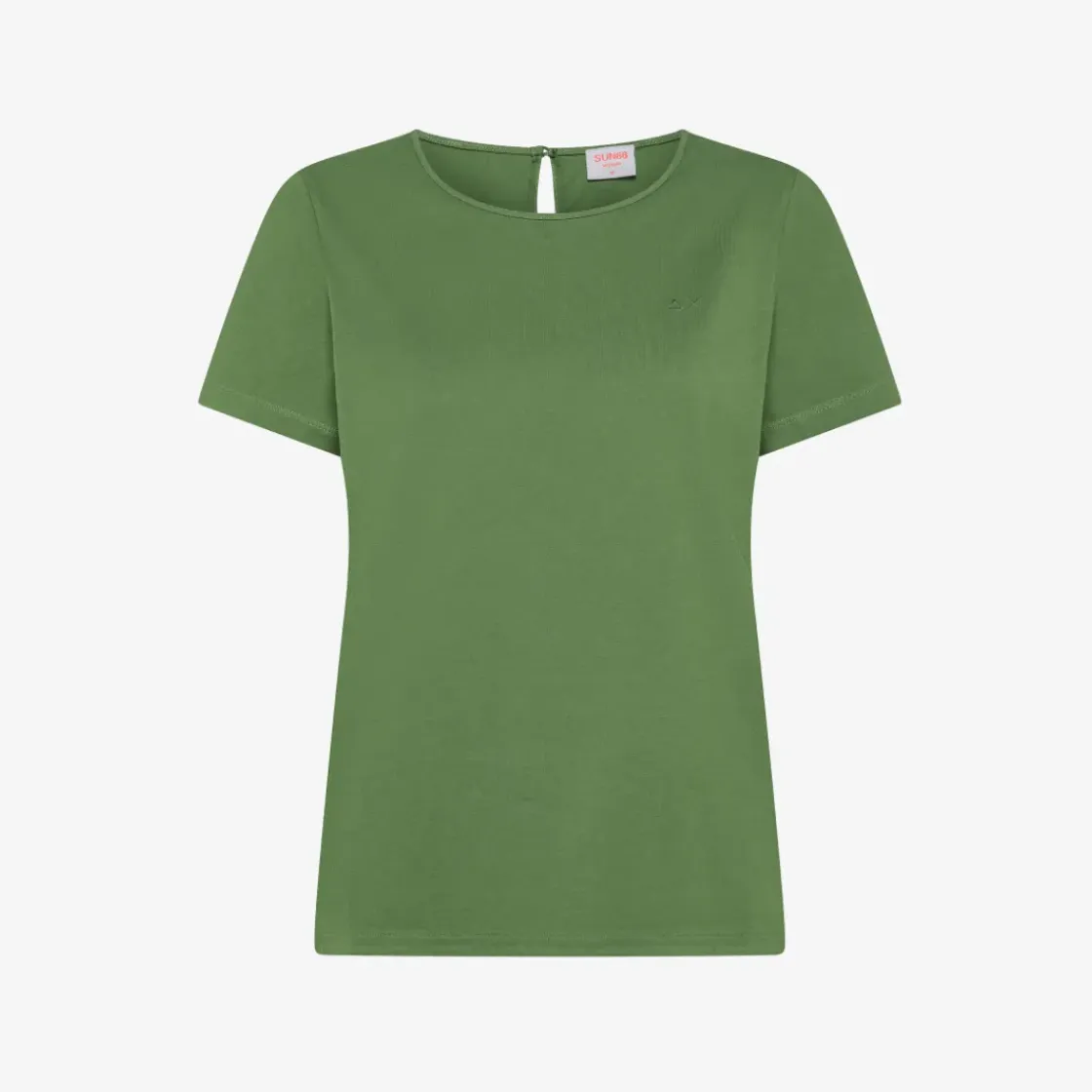 Online T-shirt in cotone verde salvia Donna T-Shirts